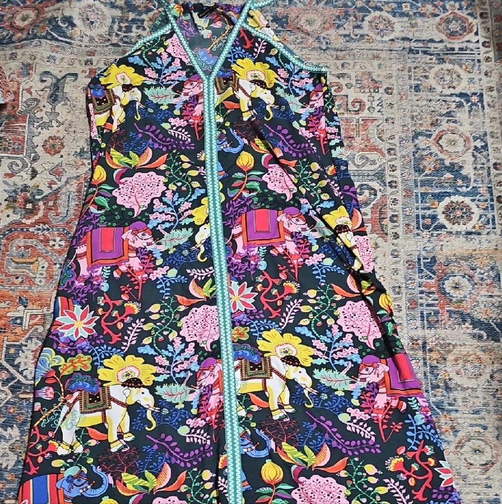 Floral Maxi Dress with Vibrant Colors